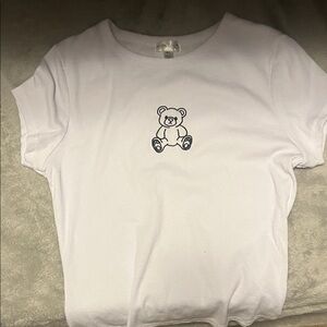 White Bear Print Kids T-Shirt